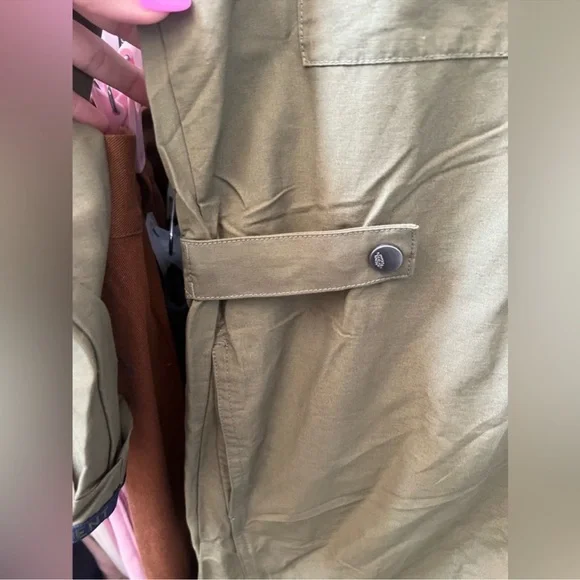 Free People FP Movement Mesmerize Me Coveralls in Army Size XS NWOT - Picture 4 of 5